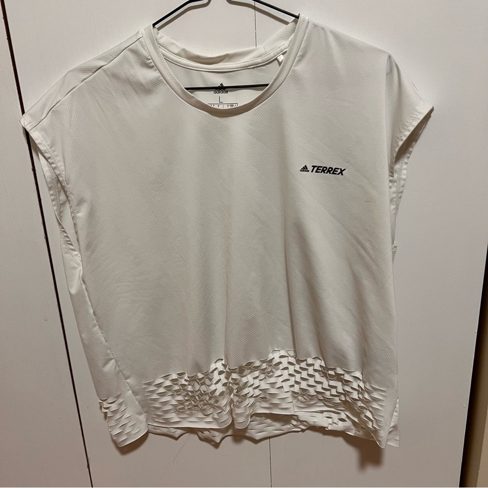 White Adidas Exercise Top - Picture 3 of 7
